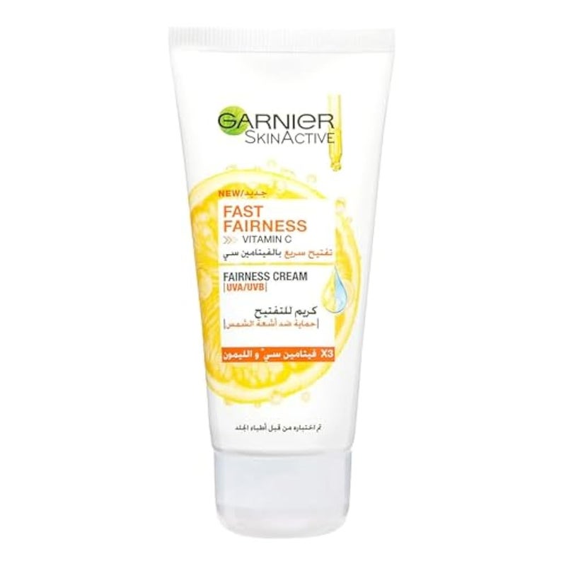 Garnier Fast Bright Vitamin C Serum 30 ml, Face wash and Day Cream Bundle - Image 2