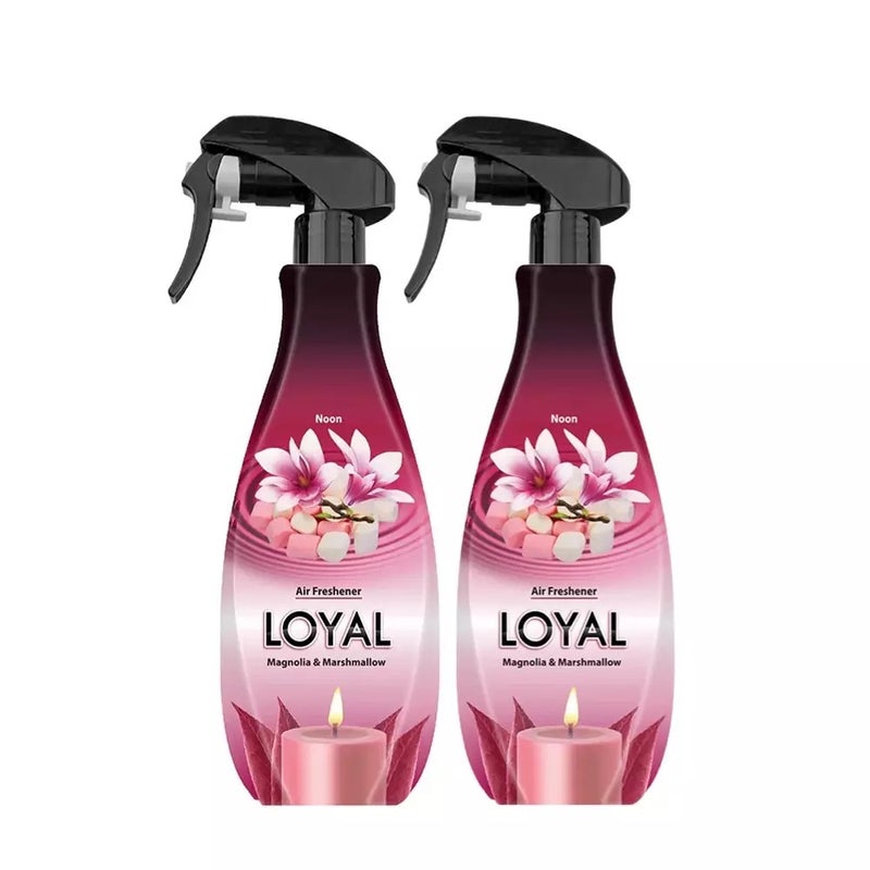 Loyal Air Freshener For Home With Magnolia And Marshmallow Fragrance- 2X450ml