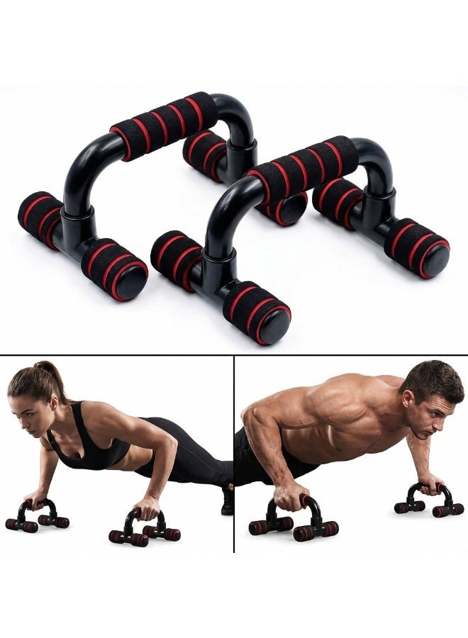 CKIKH push-up bar, push-up bar with foam handles, home indoor chest expander; push-up handles for floor workouts, strength training, suitable for upper body training, reduces wrist strain. - Image 1