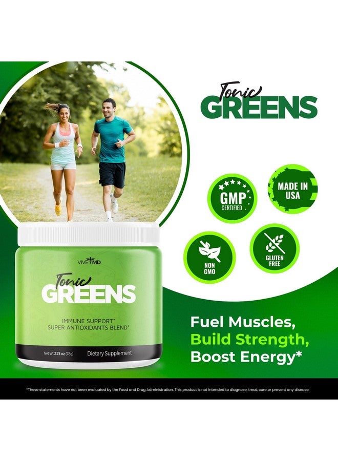VIVE MD Tonic Greens Vitamin Boost Supplement Official Formula - Natural Green Blend Energy Supplement Extra Strength with BCAA, L-Glutamine, Vitamin B6, Revolutionary Energy Fix Solution Reviews (5 Pack) - Image 4