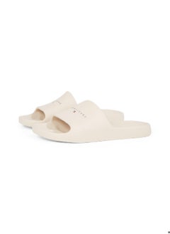 TOMMY JEANS Men's Basic Sandal Slides - Vinyl, White  - Image 2