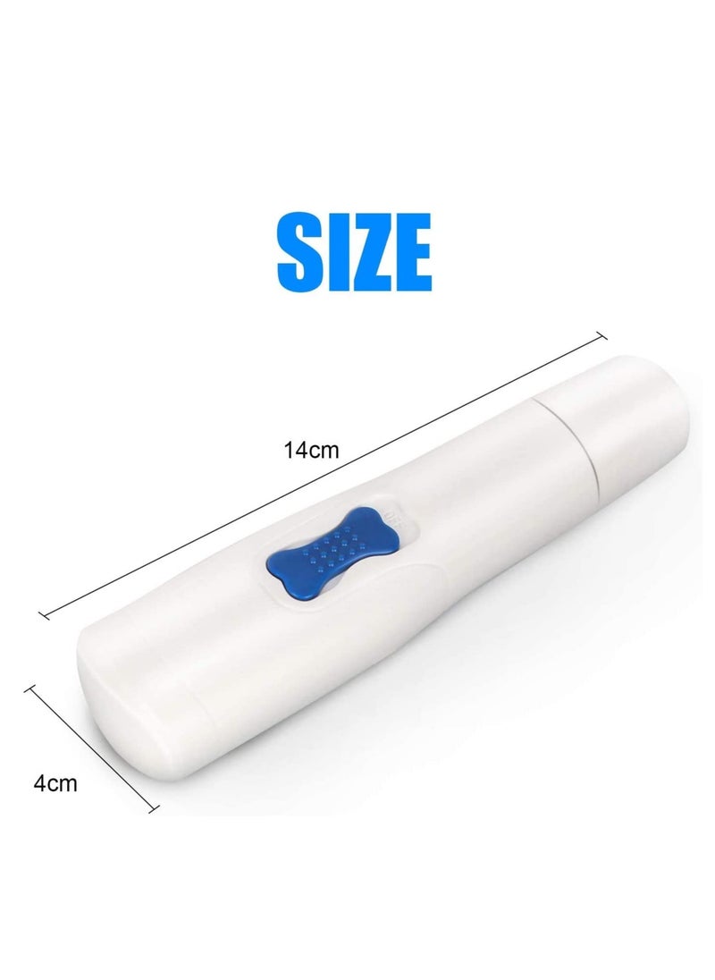 Pet Nail File Grinder Ultra Quiet Professional Trimmer Low Noise Long Working Time Adjustable Most Powerful 2 in 1 for Small Medium Large Breed Dog Cat Grinder Clipper