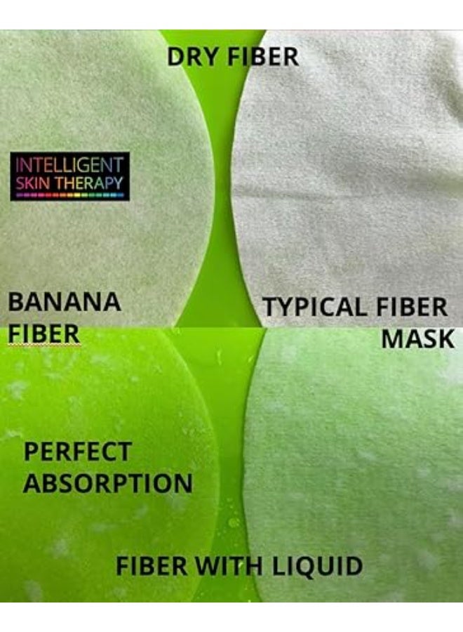 Under Eye Patches Booster Intelligent Skin Therapy - Made in EU - 100% Biodegradable Banana Fiber Sheet - Cruelty Free & 100% Vegan - Natural Formula - COLLAGEN - Image 5