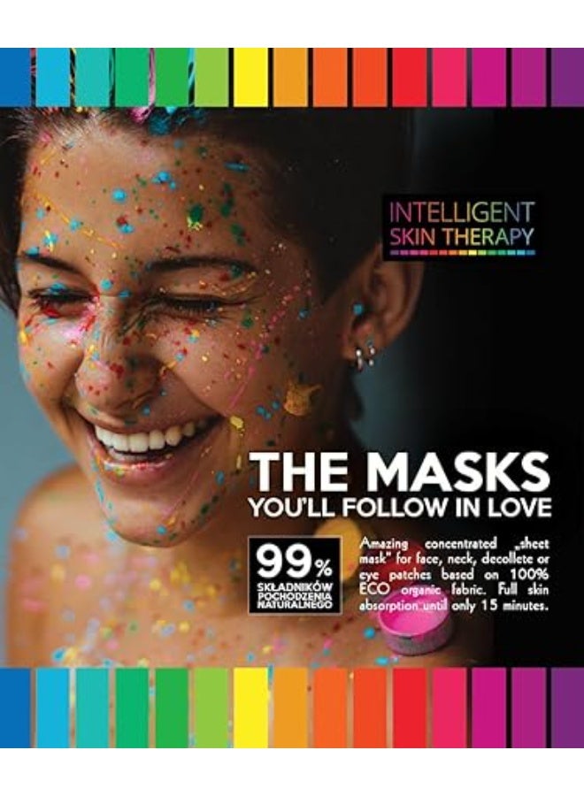 Under Eye Patches Booster Intelligent Skin Therapy - Made in EU - 100% Biodegradable Banana Fiber Sheet - Cruelty Free & 100% Vegan - Natural Formula - COLLAGEN - Image 3