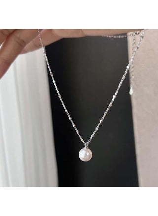 S925 Sterling Silver Necklace Women's All-match Niche Clavicle Chain High-grade Shijia Pearl Pendant Jewelry Does Not Fade - pzsku/Z64D04A8D4A1B322EFAECZ/45/1743524025/2cdc0737-4206-4710-a11d-710a94a4f0f4