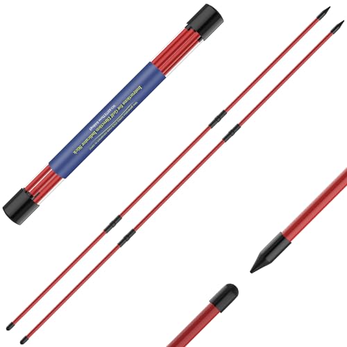 Seticek Golf Alignment Sticks 2 Pack,Upgraded 48" Collapsible Alignment Stick Golf Training Aid for Aiming, Putting, Swing Trainer, Golf Training Sticks with Clear Tube Case（Red） - Image 1