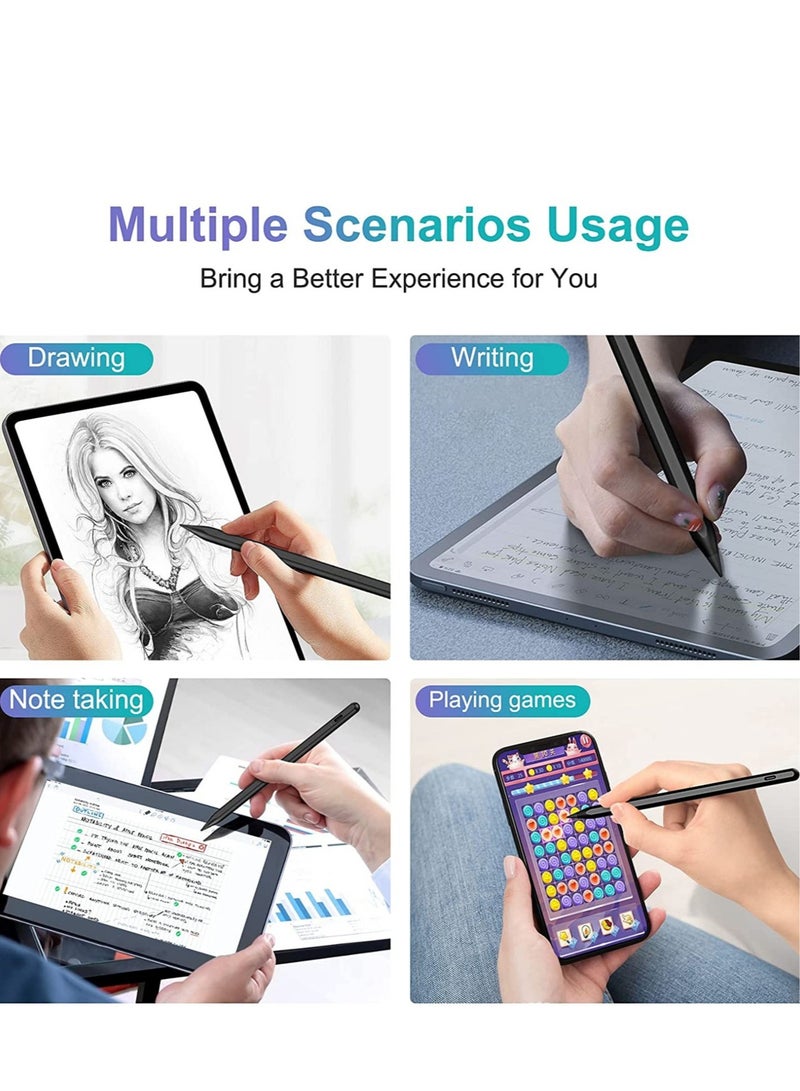 Stylus Pens for Touch Screens – 2022 Rechargeable Dual-Touch Stylus Pen for iPad, iOS, and Android Devices, Compatible with Apple iPad/iPhone/iPad Pro/iPad Mini/Samsung Tablet - Image 5