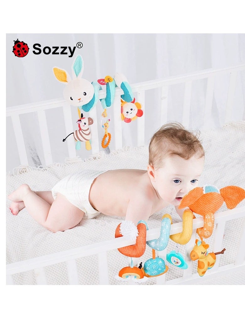 Sozzy - Baby stroller crib 0-1 year old Puzzle car hanging bed pendant crib wrap toy - Image 1
