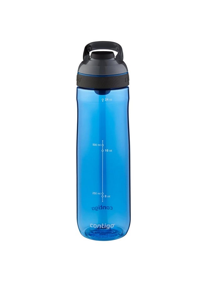 كونتيجو زجاجة مياه كونتيجو كورتلاند تريتان I تعمل بيد واحدة، مقاومة للانسكاب والتسرب، خالية من مادة بيسفينول أ، مع تقنية الإغلاق التلقائي، 720 مل (عبوة من قطعة واحدة) - Image 4