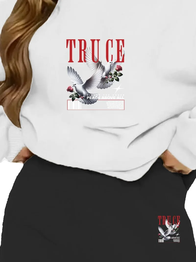 DogFish Tracksuit Oversize Dovegraphic Printed Tracksuit White