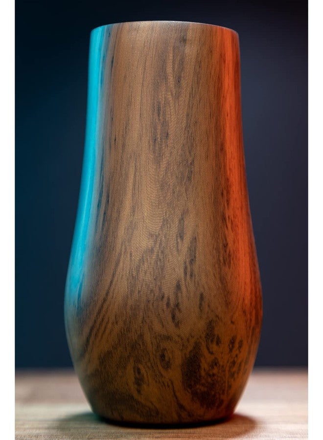 Snute Double-Wall Insulated Whiskey Glass - 6 oz Stemless Nosing Stainless Steel Whisky Glass - Ideal Gift for Bourbon and Whisky Lovers (Walnut - Pack of 1) - Image 3