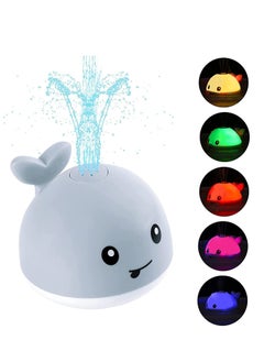 Womdee Baby Bath Toys, Light Up Bath Toys with LED Light, Sprinkler Bathtub Toys for Toddlers Infant Kids Boys Girls, Whale Spray Water Bath Toy, Bathtub Shower Pool Bathroom Toy for Baby  - Image 1