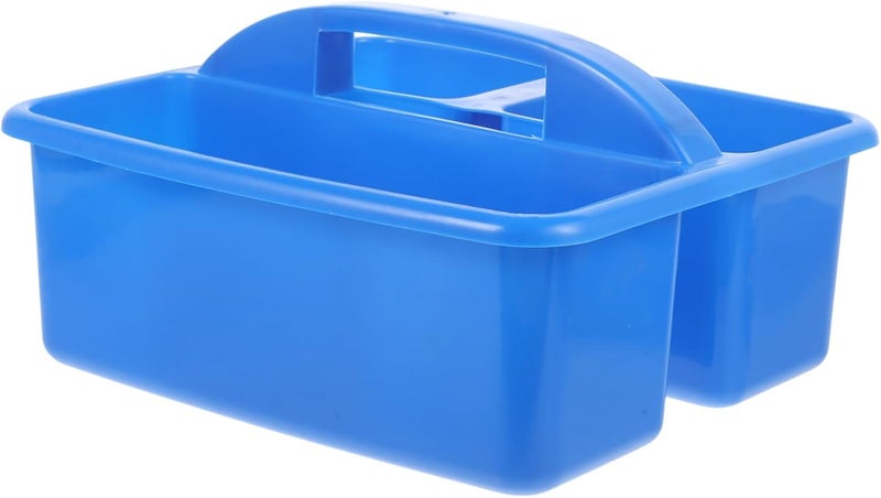 Multi-Functional Art Supplies Storage Box Handle Divided Organizer for Classroom and Office Sturdy Plastic Craft Caddy for Drawing Tools and School Supplies - Image 1