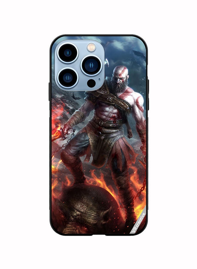 VR CREATIVE Protective Case Cover For Apple iPhone 14 Pro Max Kratos God Of War Game Design Multicolour - Image 1
