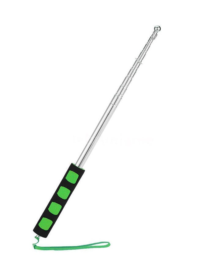 NIBEMINENT Stainless Steel Telescopic Flag Pole Green/Silver  - Image 3