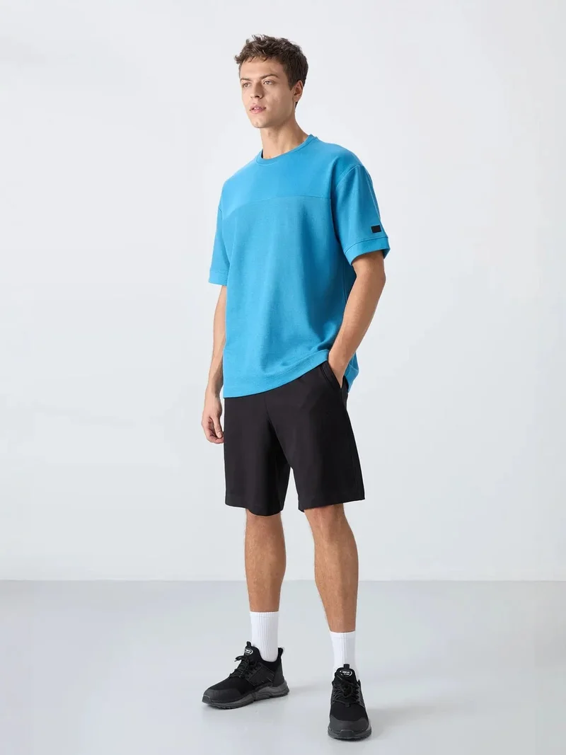 تومي لايف TOMMY Oversized Cotton-Blend Crew Neck T-Shirt