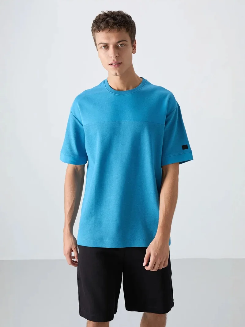 تومي لايف TOMMY Oversized Cotton-Blend Crew Neck T-Shirt