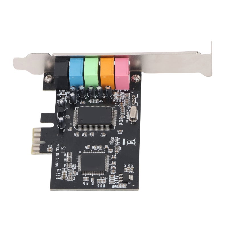 PCIe Sound Card 5.1 Internal 3D Stereo Surround Sound PCI Express Adapter - Low Profile Bracket for Desktop PC - Image 5