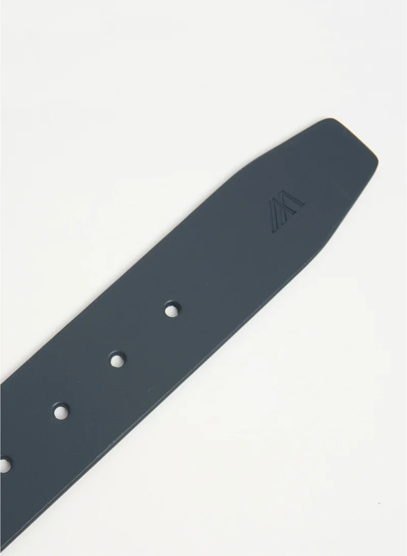 MANNERISM  The Dockside Casual Leather Belt Deep Navy for Men | Best Price UAE