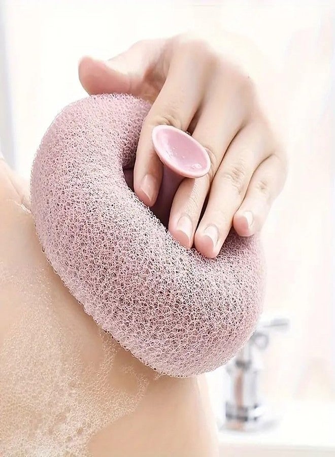 Xariya Loofah for Bathing, Body Scrubber for Bathing, Body Wash Scrubber, Sponge Scrub for Body, Body Cleaning Scrubber, Bathing Loofah for Women (Multicolor) (Pack of 1) - Image 3