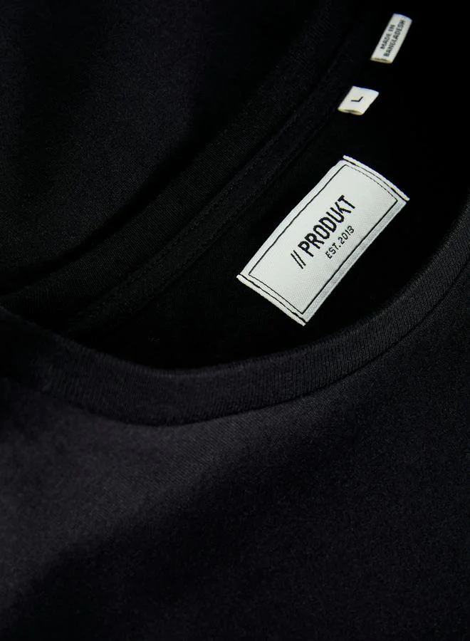 PRODUKT Minimal Print Crew Neck T-Shirt
