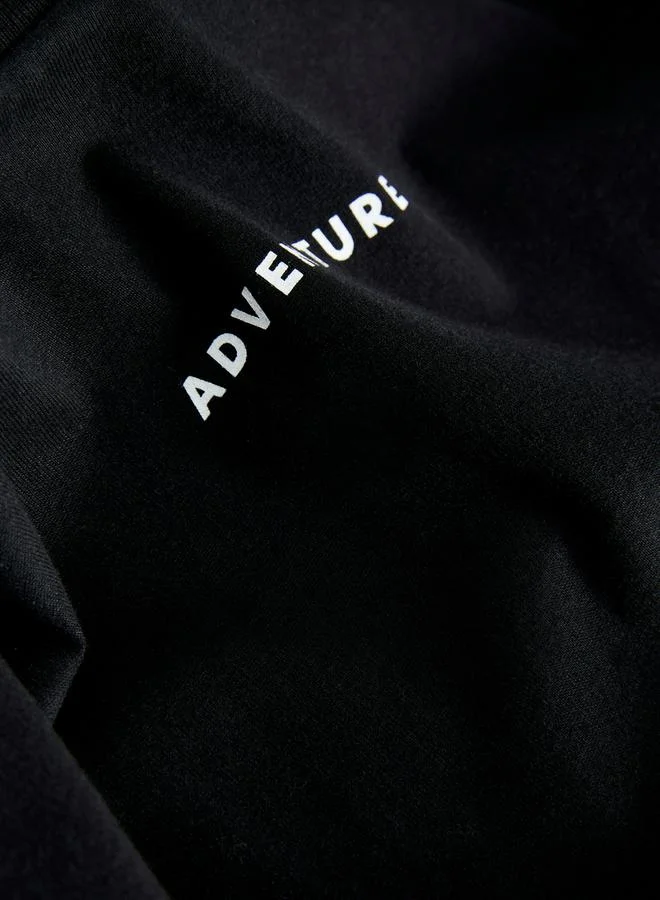 PRODUKT Minimal Print Crew Neck T-Shirt