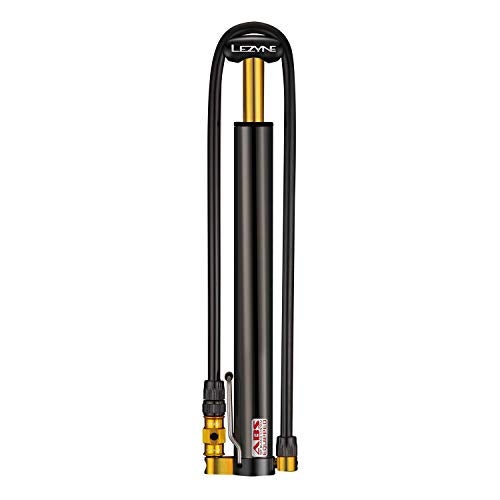 LEZYNE High Volume Bicycle Portable Floor Pump, Black, CNC Machined, ABS Flip Chuck, Presta/Schrader, No Gauge, 90 psi, Included Speed Chuck, Foot Peg, Foot Spot, Unisex, Imported - Image 3