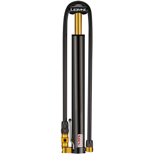 LEZYNE High Volume Bicycle Portable Floor Pump, Black, CNC Machined, ABS Flip Chuck, Presta/Schrader, No Gauge, 90 psi, Included Speed Chuck, Foot Peg, Foot Spot, Unisex, Imported - Image 4