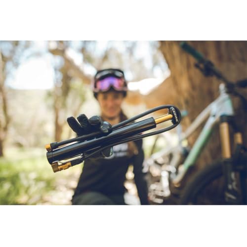 LEZYNE High Volume Bicycle Portable Floor Pump, Black, CNC Machined, ABS Flip Chuck, Presta/Schrader, No Gauge, 90 psi, Included Speed Chuck, Foot Peg, Foot Spot, Unisex, Imported - Image 2