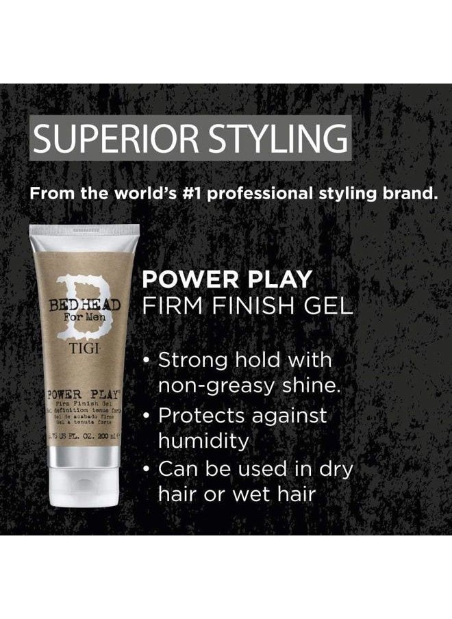 BED HEAD Bed Head for Men Power Play Firm Finish Gel, 6.76 Fluid Ounce  - Image 2
