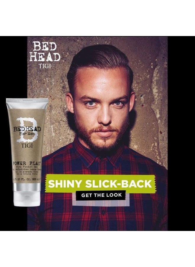 BED HEAD Bed Head for Men Power Play Firm Finish Gel, 6.76 Fluid Ounce  - Image 4