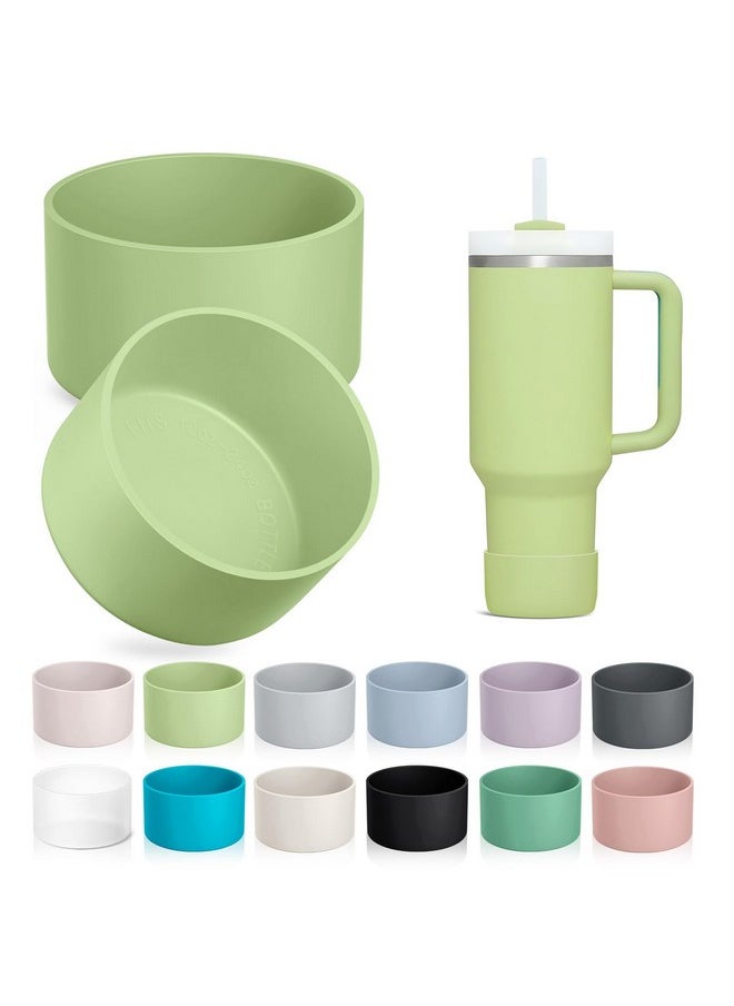 KTKUDY 2-Pack Silicone Boot For Stanley Tumbler 40 30 20 Oz & Intended For Hydro Flask 12-24 Oz - Cup Boot Fit Select Yeti, Simple Modern, Owala Water Bottle - Bottom Cover Accessories Fit Stanley Cup  - Image 1