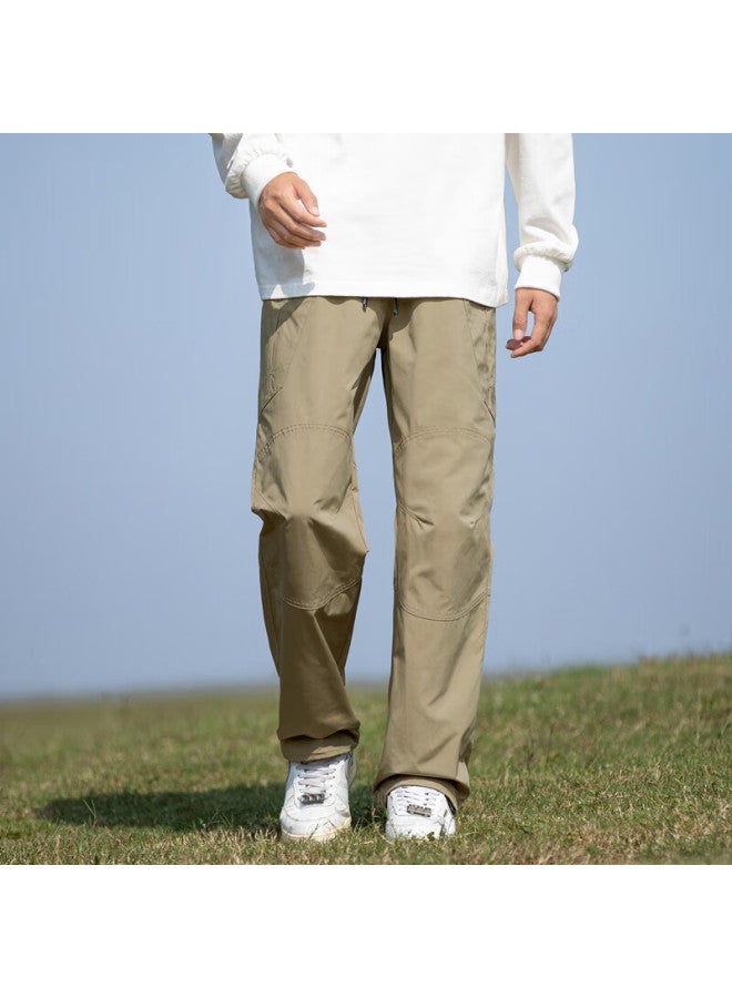 Homlean American-style Paratrooper Cargo Pants For Men, Autumn Mountain-style Functional Casual Versatile Fashionable Trousers Ht03 Khaki 4XL - Image 3