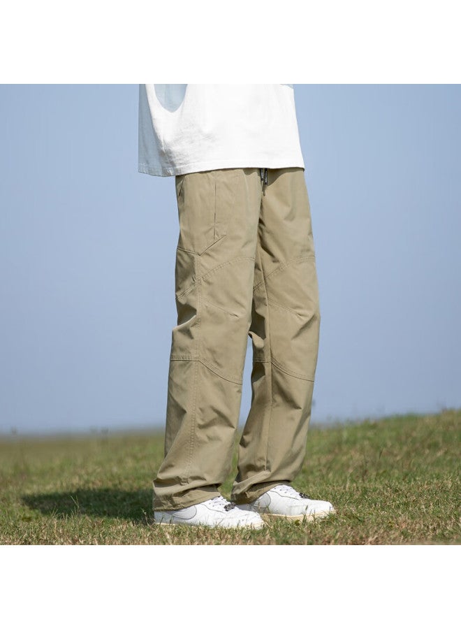Homlean American-style Paratrooper Cargo Pants For Men, Autumn Mountain-style Functional Casual Versatile Fashionable Trousers Ht03 Khaki 4XL - Image 5
