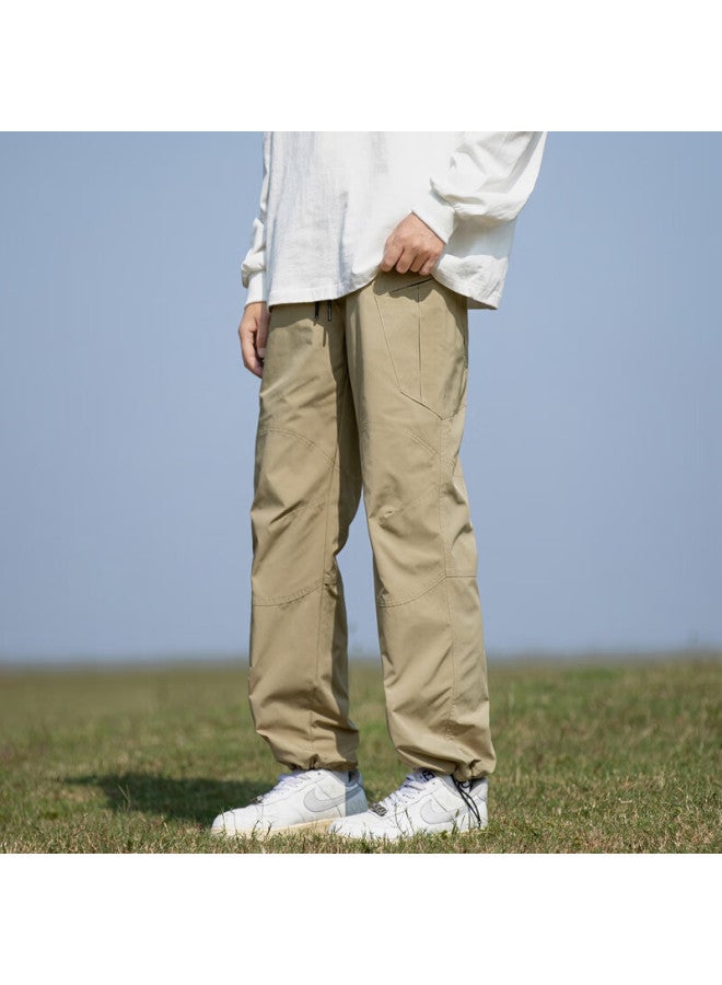 Homlean American-style Paratrooper Cargo Pants For Men, Autumn Mountain-style Functional Casual Versatile Fashionable Trousers Ht03 Khaki 4XL - Image 4