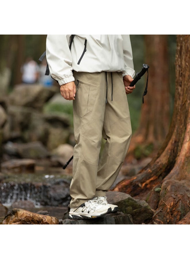 Homlean American-style Paratrooper Cargo Pants For Men, Autumn Mountain-style Functional Casual Versatile Fashionable Trousers Ht03 Khaki 4XL - Image 2