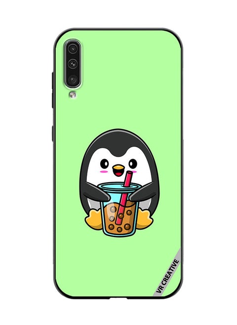 Protective Case Cover For Samsung Galaxy A50/A50s Penguin Cola Design Multicolour