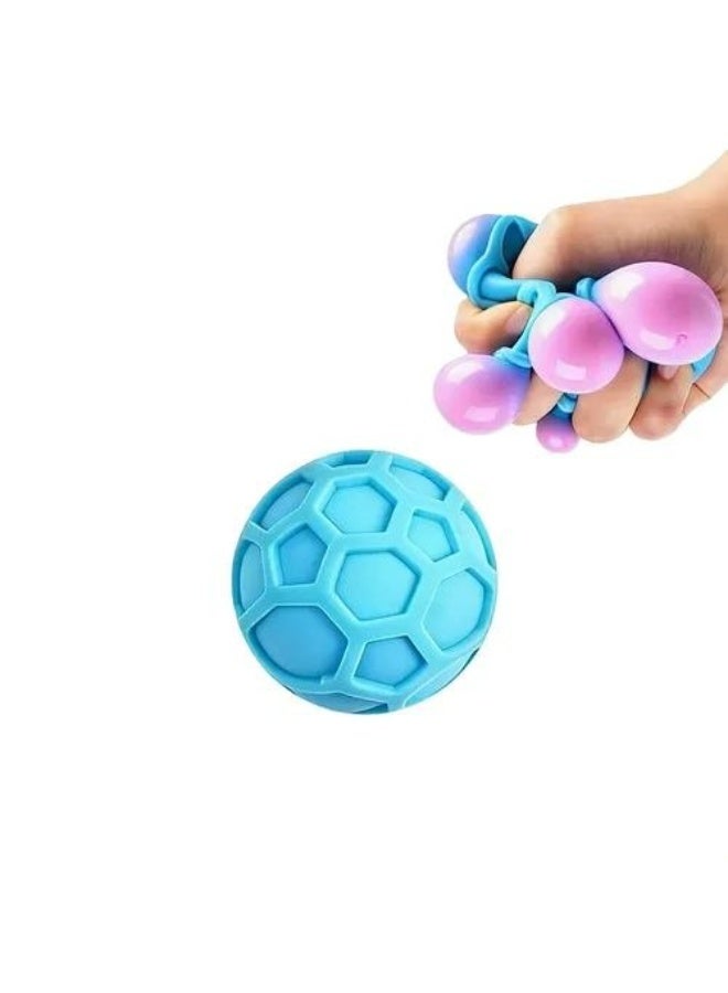 NeeDoh Atomic Squeeze Ball, Novelty Fidget Toy, Multiple Colors, Children Ages - Image 1