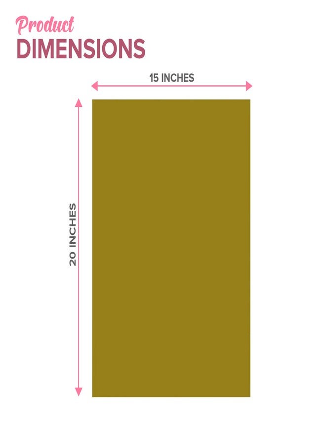 Premium Quality Gift Wrap Paper 100 Sheets Bulk Gift Wrap Tissue Paper, 15" X 20" Gold - Image 2