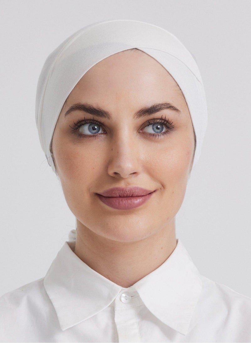 2PCS Muslim Turban Hat Inner Hijab Caps Islamic Underscarf Bonnet India Hats Female Headwrap Turbante Mujer - Image 4