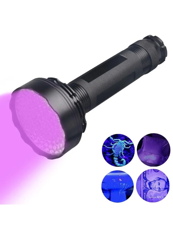 LED UV Flashlight Blacklight 395nm Ultra Violet Light Scorpion Detector Pet Urine Finder for Carpet Dog Cat Stain Detection Portable UV Torch for Leak Detection, Hotel Clean Check - Image 1