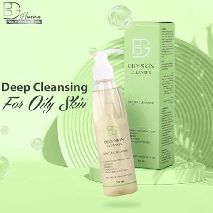 BG Oily Cleanser – 200 ml –Deeply Cleanser for Combination to Oily Skin - Removes Impurities and Regulates Sebum Production - Gentle Formula - Image 5