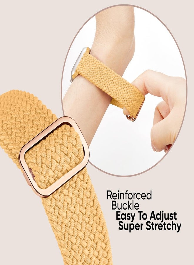 Knossen 6 Pack Braided Stretchy Bands Compatible with Apple Watch Band 38mm 40mm 41mm 42mm 44mm 45mm 46mm 49mm Women Men, Adjustable Nylon Solo Loop Elastic Straps for iWatch Series 11 10 9 8 7 6 5 4 SE Ultra - Image 5