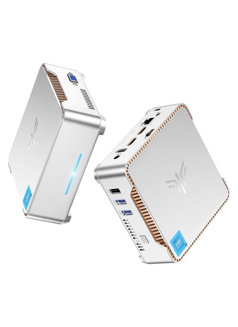 NIPOGI - Mini PC Intel N95 Processor(1.7-3.4GHz) 16GB DDR4 Ram 512 M.2 2280 SSD, Windows 11 Pro Dual 4K UHD, Wi-Fi 5/BT 4.2, Business/Office/HTPC - Image 1