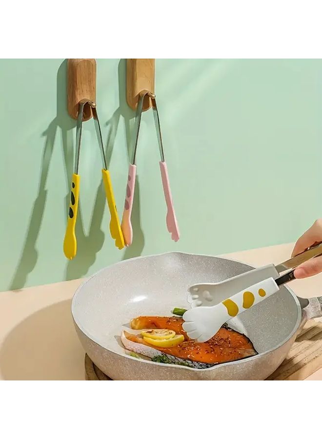 White Cat Paw Tongs Stainless Steel BBQ Sandwich Kitchen Gadgets Bread Salad - Image 5