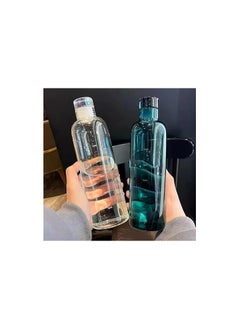 QSHOP 500ml Water Bottle with Time Marker Reusable Plastic Drinking Bottle for Outdoor Sports  - Image 4