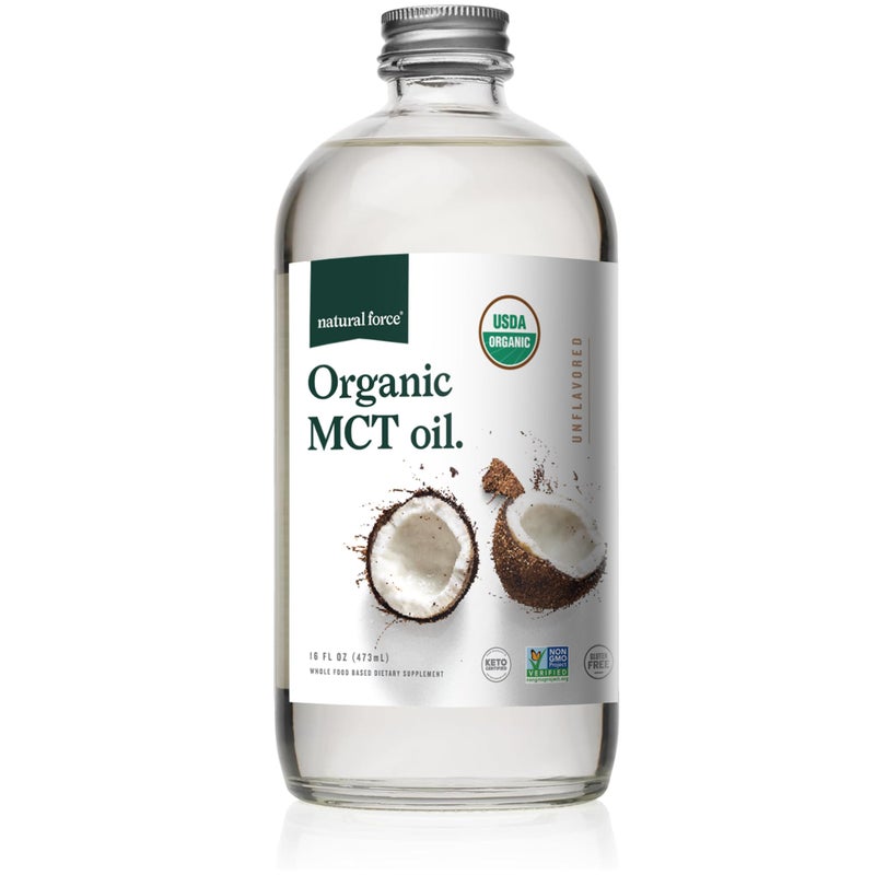 Natural Force Organic MCT Oil  Pure Glass Bottle  Made from 100 Virgin Coconut Oil  Certified Keto Paleo Kosher Vegan  NonGMO  Lab Tested for Quality and Purity  16 Ounce - Image 3