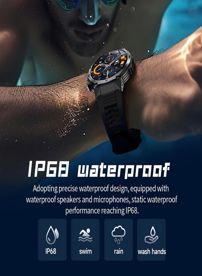 Loluka Luxury Smart Watch for Men Answer/Make Call 1.8" HD Full Touch Screen with Multiple Sports Modes Sleep Monitor Stainless Steel Activity Fitness Tracker - Image 4