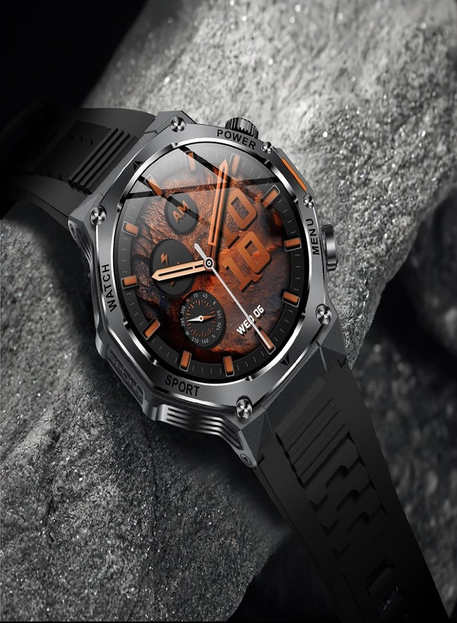 Loluka Luxury Smart Watch for Men Answer/Make Call 1.8" HD Full Touch Screen with Multiple Sports Modes Sleep Monitor Stainless Steel Activity Fitness Tracker - Image 2