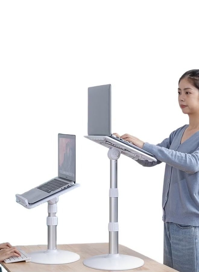 XiuWoo Floor-to-Ceiling Reading Stand, Adjustable Lifting Tablet Stand, Book Stand, for Reading on Bed Sofa Floor Desk Multi Heights Angles Bookstands - Image 1